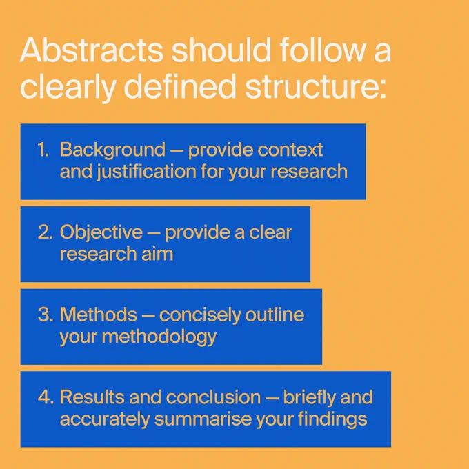 How to Write an Effective Abstract