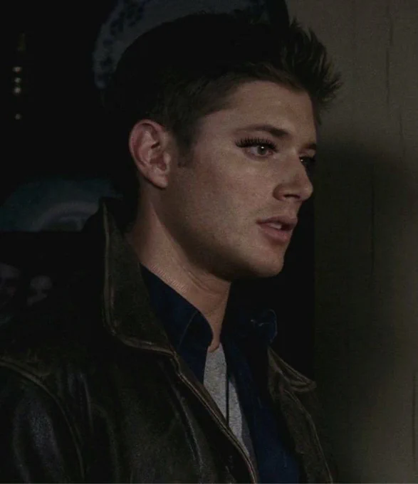 dean winchester with beautiful gorgeous 100% natural (added by me) long luscious eyelashes (jensen ackles, supernatural)