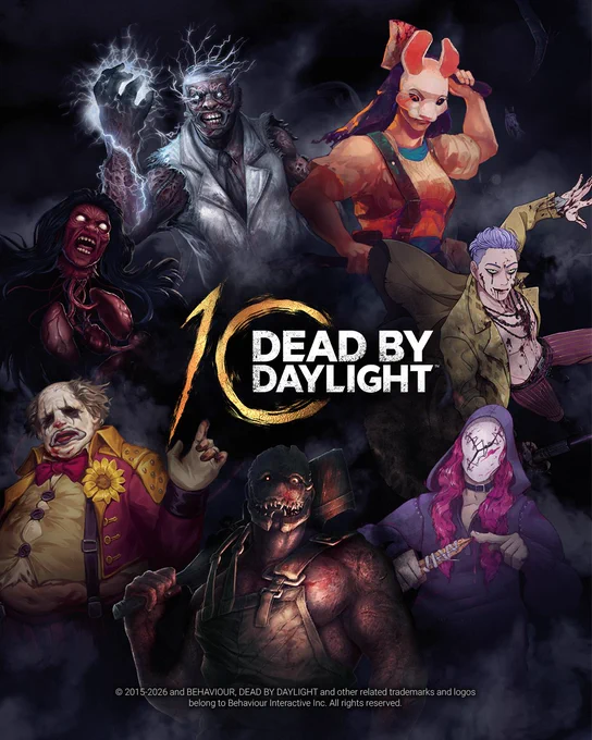 Dead by Daylight's 10th Anniversary key art. 