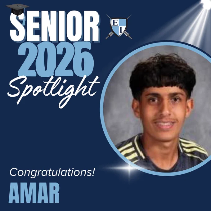 Senior 2026 Spotlight Congratulations Amar