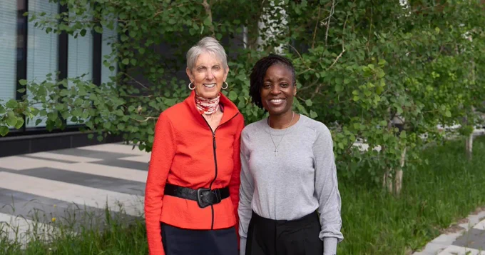 Irene Herremans and Tinuke Chineme.