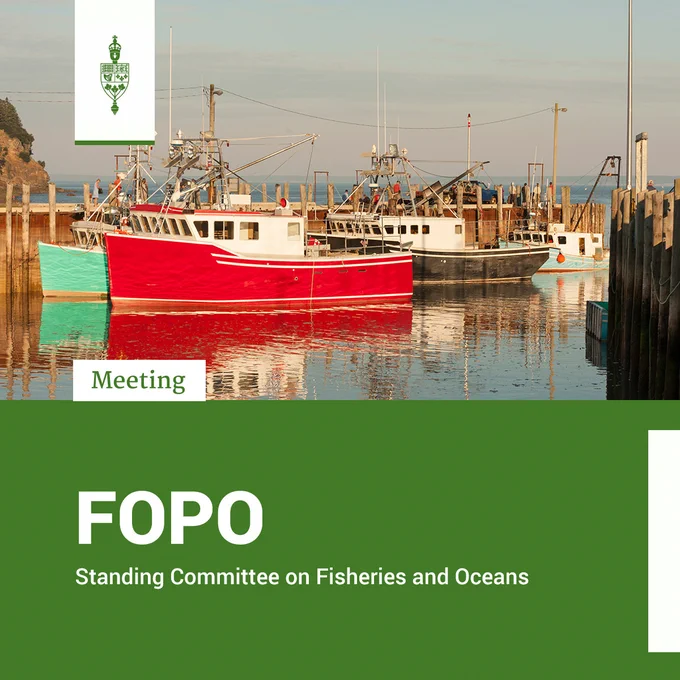 Parked fishing boats.

Meeting	
FOPO	
Standing Committee on Fisheries and Oceans