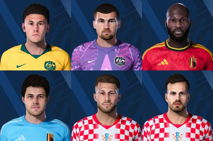 Australia NT

Alessandro Circati - Parma Calcio 1913
Mathew Ryan - Levante UD

Belgium NT

Romelu Lukaku - SSC Napoli
Senne Lammens - Manchester United

Croatia NT

Marco Pasalic - Orlando City
Marin Pongracic - Fiorentina