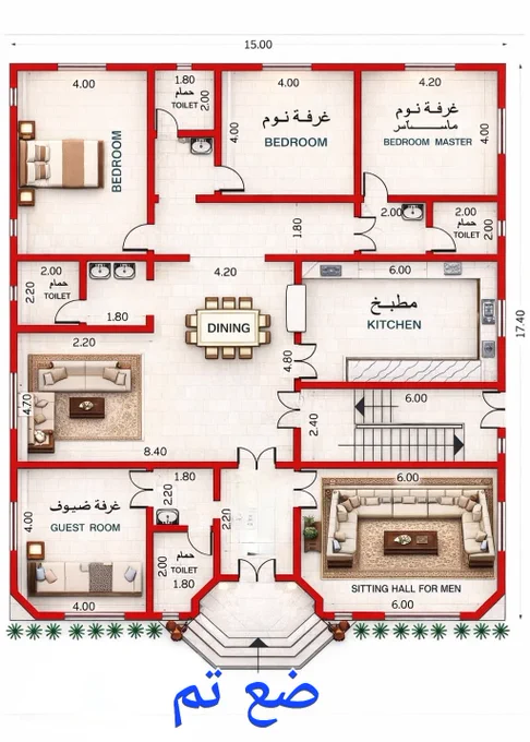 يوجد خطاء واضح في الفرش