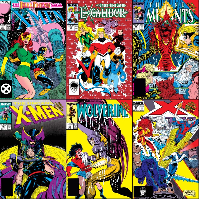 X-books that were on sale with cover dates of January 1990.