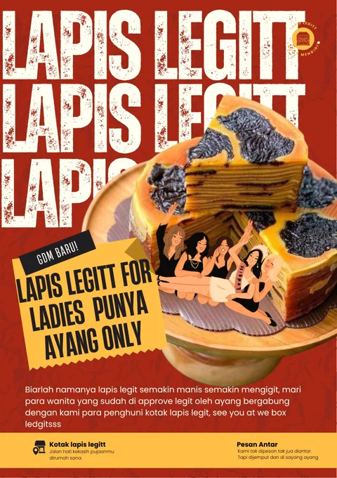 KRITERIA : 

1. Diutamakan yang punya ayang dulu. 
2. Kudu asbun seasbun-asbunnya
3. Keluarkan keasbunanmu itu calon penghuhi kotak lapis legits see yaa.