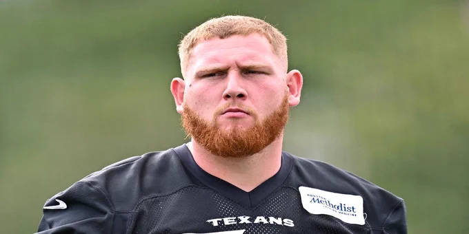 Where will Keylan Rutledge play for the Texans in 2026 on the offensive line?