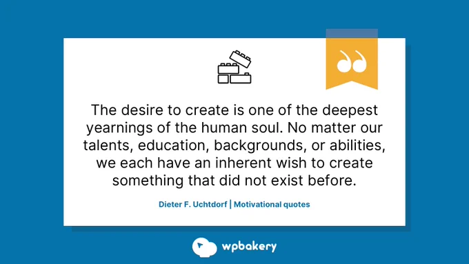 The desire to create quote