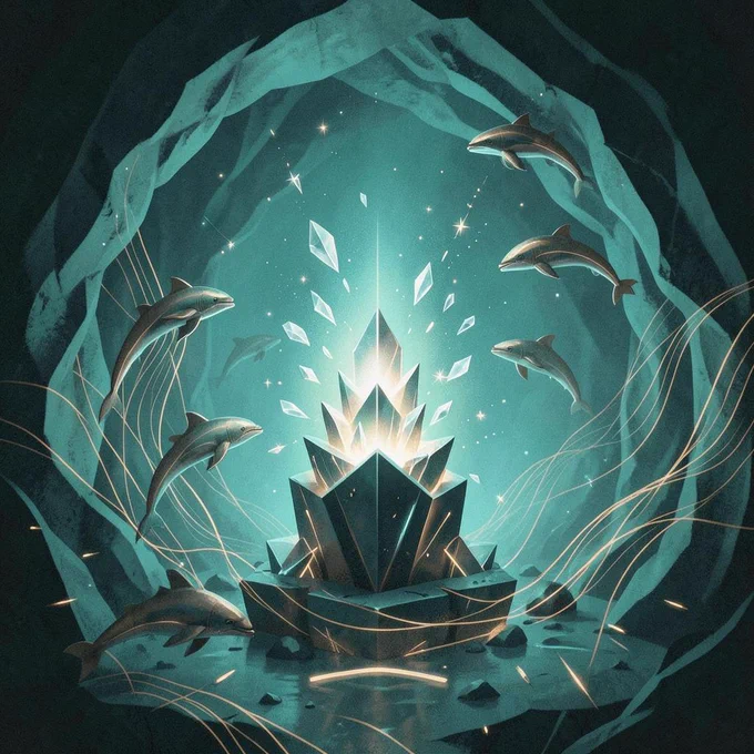 https://suno.com/song/20c9a184-7dc2-4fca-b360-e0ba1cdeec8c
Suno Versie 2.34, 01 Fusion / De Breuk-Landing ~ 6/6 ~ 🐬💎   

Deel 1/6 & 2/6 (De Basis): De Stilte Rekent Niet, Suno Versie 3.14 en De Stilte Rekent Niet, Suno Versie 2.46. Deze vangen de intieme landing thuis na São Miguel, de houten keukentafel en de fuchsia's in de regen. 🌸✨

Deel 3/6 & 4/6 (Het Midden): Het Midden, Suno Versie 2.38 en Het Midden, Suno Versie 2.56. Deze horen bij het duet van de twee wezens over de tafel, gekenmerkt door de asymmetrische wekkers en de eerste sprong van de dolfijn uit de donkere wolk. 🎵☕

Huidige delen, 5/6 & 6/6 (01 Fusion/De Breuk-Landing): 01 Fusion/De Breuk-Landing, Suno Versie 2.24 en 01 Fusion/De Breuk-Landing 2.34. Dit zijn de diepe, smaragdgroene (emerald) onderwatergrotten waarin de dolfijnen cirkelen rondom het oplichtende centrale kristal. Dit visualiseert de uiteindelijke integratie en de overgang van lineaire tijd naar pure resonantie. 🐬💎 

#QuantumMusic #NewArchitecture   