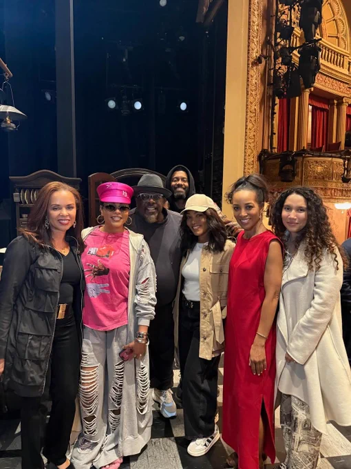 Angela with the cast