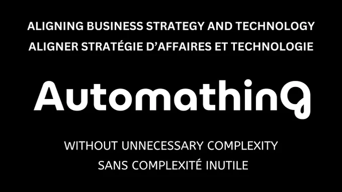 Je dirige Automathing, une entreprise spécialisée dans la structuration des opérations, le développement de solutions logicielles sur mesure et l’automatisation des processus pour soutenir la croissance des entreprises.

Nous aidons les organisations à mieux connecter leur business, leurs systèmes et leurs équipes.

Concrètement, nous intervenons sur :
- La structuration des opérations et des processus
- Le développement de logiciels sur mesure, plateformes internes, API et outils métier
- L’intégration et l’automatisation de systèmes comme Salesforce, Odoo, outils SaaS, CRM, ERP et solutions internes
- L’utilisation pertinente de l’intelligence artificielle lorsque cela apporte une réelle valeur, dans un cadre structuré, maîtrisé et utile

Aujourd’hui, je cherche à m’associer avec :
- Une entreprise en croissance dont les opérations deviennent difficiles à gérer
- Un entrepreneur qui souhaite structurer, automatiser et faire évoluer son activité
- Une organisation qui utilise déjà Sal