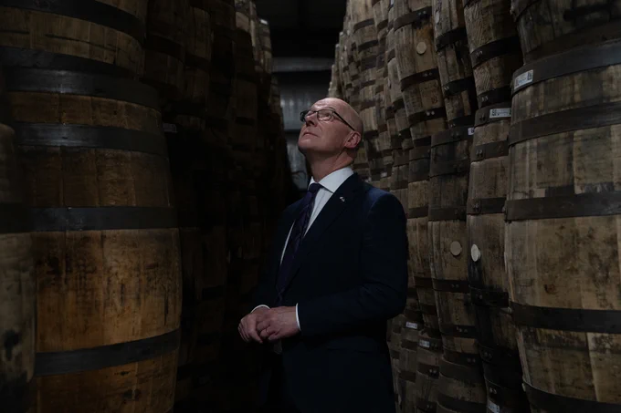 First Minister John Swinney at  Coopers Lodge, Kentucky