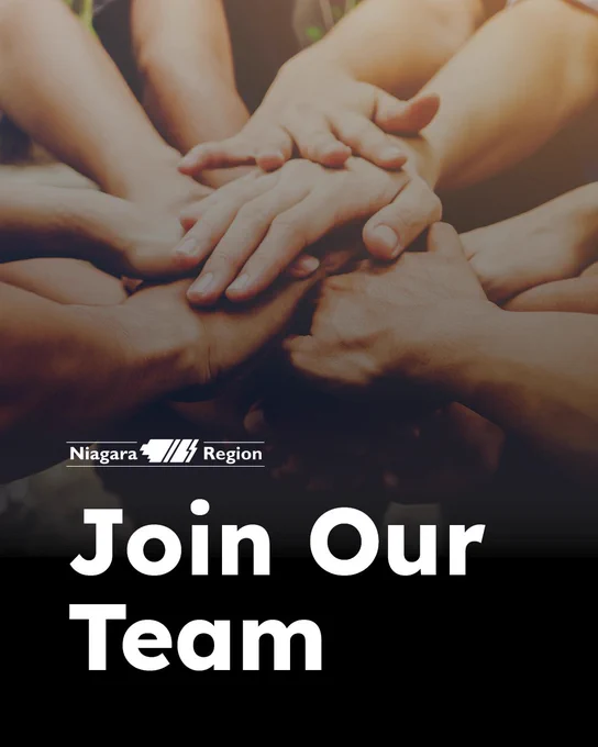 A group of hands placed on top of each other in a gesture of teamwork with the text "Join Our Team".