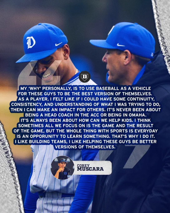 Quote from Corey Muscara on why he coaches