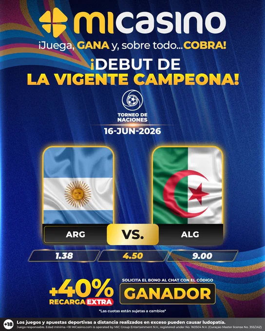 Torneo de naciones 2026 argentina vs. argelia futbol de selecciones partidos para hoy apuestas deportivas apuestas online casino online 