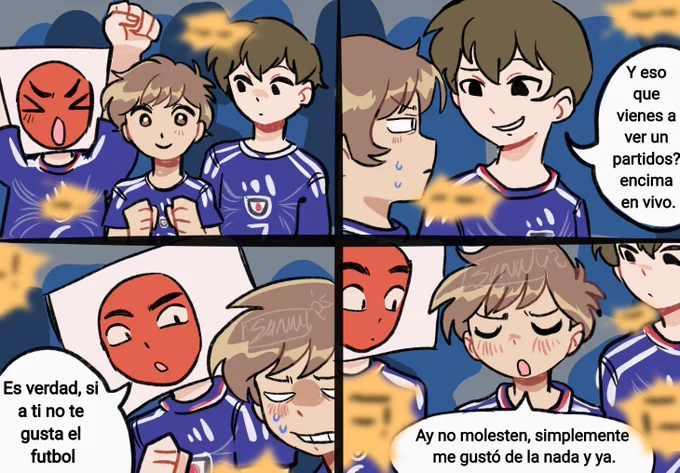 Mukai:  And you came to watch a match? And a live one, at that?

Takeuchi: That's true, you don't even like soccer.
Hirose: Come on, don't tease me. I just got into soccer out of nowhere.