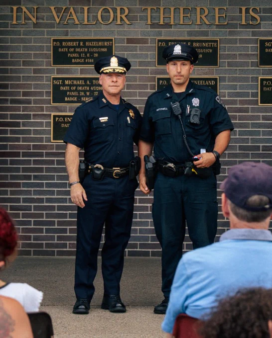 Chief Saucier and Joe Mitchell