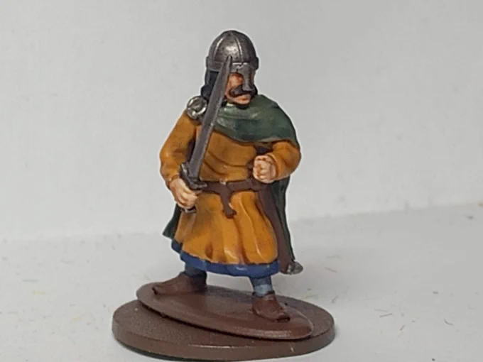 Despite the camera quality this is not a bigfoot photograph, this was the draft mini for the Pict Toiseach, the details were rough but seeing my own creation in person for the first time was quite something.

(Even if the scabbard failed to print because I was a clot and forgot to add supports)