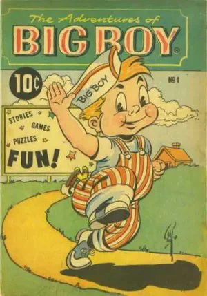 cover of the comic book 'The Adventures of the Big Boy' (No. 1, July 1956), East Coast version