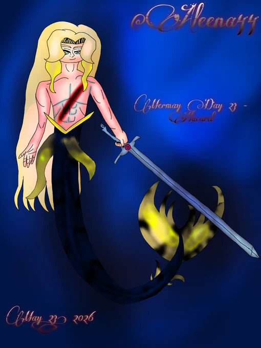 Day 23 of my Mermay Challenge 2026 (Video Game Edition); Alucard from Castlevania Alucard I'm Interested In This

my first time drawing castlevania characters, but it's alucard the merman, holding his favorite sword, ready to kill dracula down under the sea yay yay yayyyyyy!!! 


