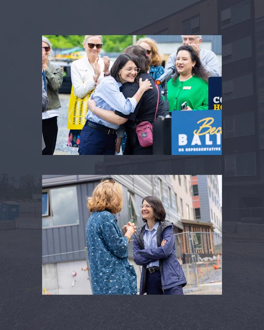 Photos of Rep. Balint and community partners at the press conference announcing the legislation