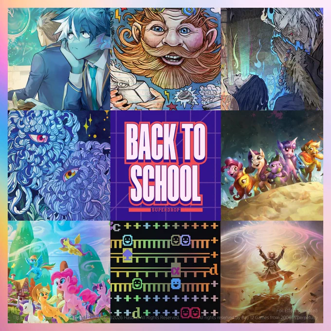 マジック：ザ・ギャザリング Secret Lair Back to School Superdrop Spirit Week All Foils Bundle【クレジットカード決済限定】