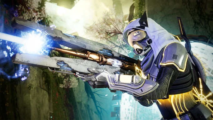 Guardian firing the Divinity Exotic in the pantheon activity.