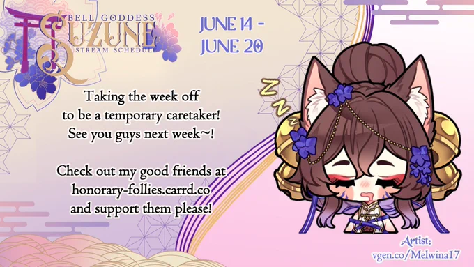 Taking the week off to be a temporary caretaker! See you guys next week~! Check out my good friends at https://honorary-follies.carrd.co/ and support them please!