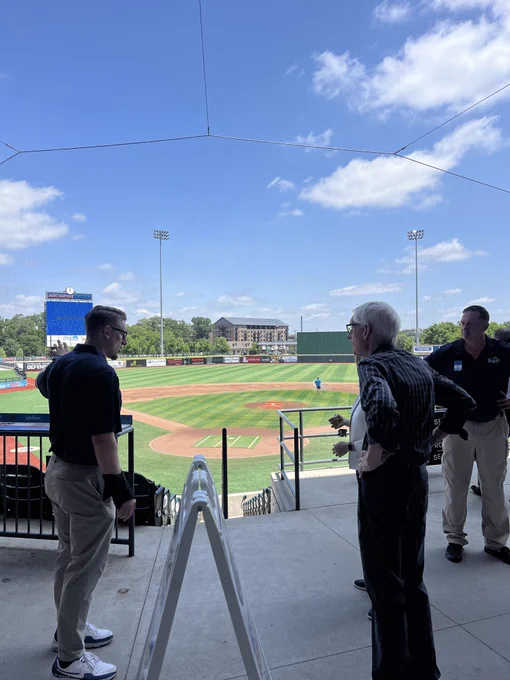 Gov. Evers tours baseball stadium
