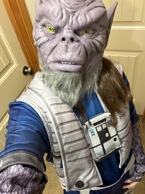 A selfie I took in the new Zeb costume and mask.