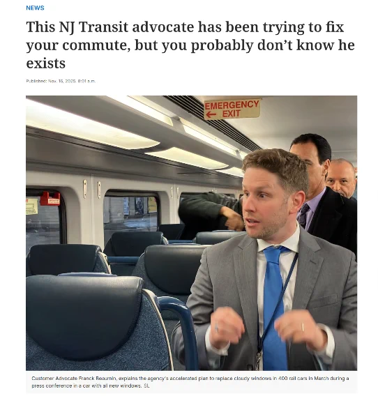 Our NJ Transit Customer Advocate MUST BE REPLACED with an independent advocate.