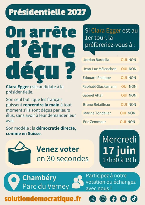 affiche sondage citoyen présidentielle 2027 