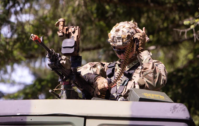 Soldiers with 296th BSB, 1-2 SBCT, 7th Infantry Division spent five days in mountain terrain sharpening their skills on the M240 and M2 .50 caliber machine guns.