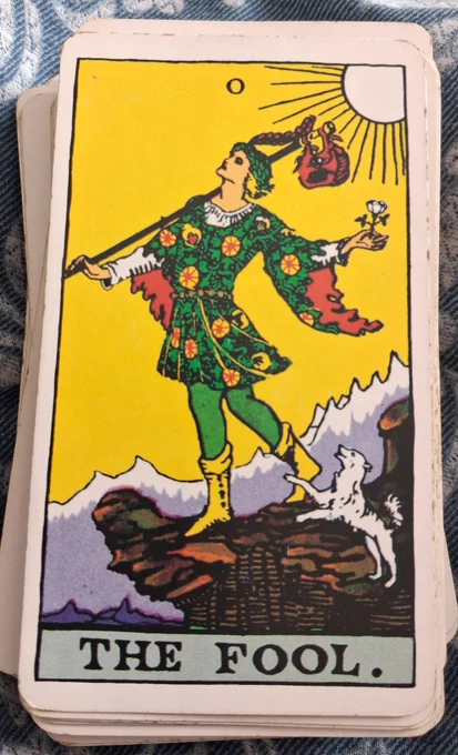 The Fool 
Albano-Waite Tarot 