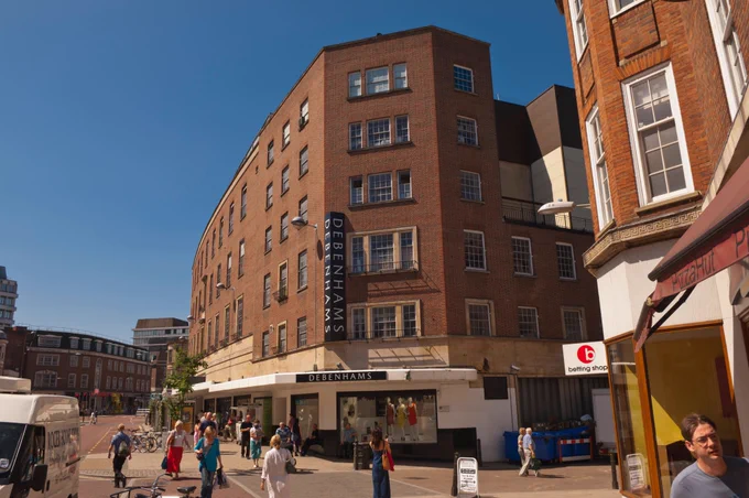 The former Debenhams / Curls, Norwich – A.F. Scott and Sons, 1964-56
Image credit: T.M.O.Buildings