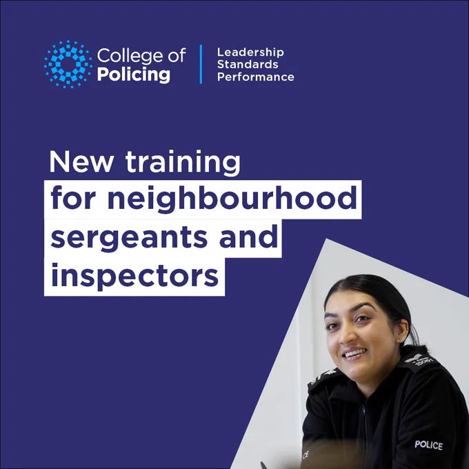 New training for neighbourhood sergeants and inspectors
