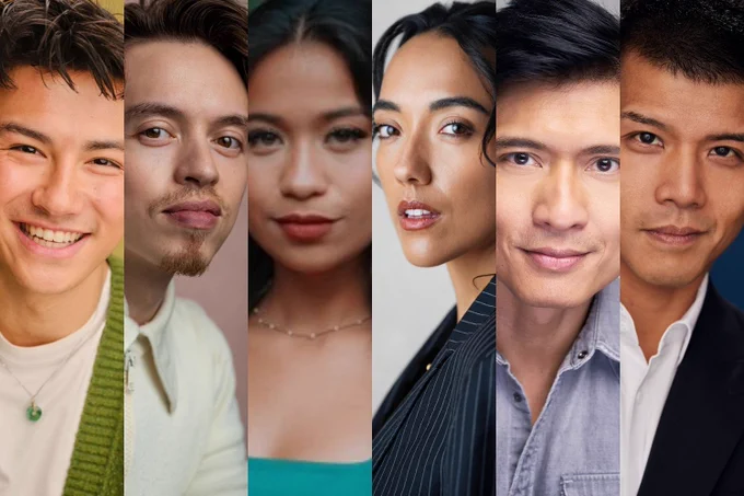 A photo showing six performers' headshots 