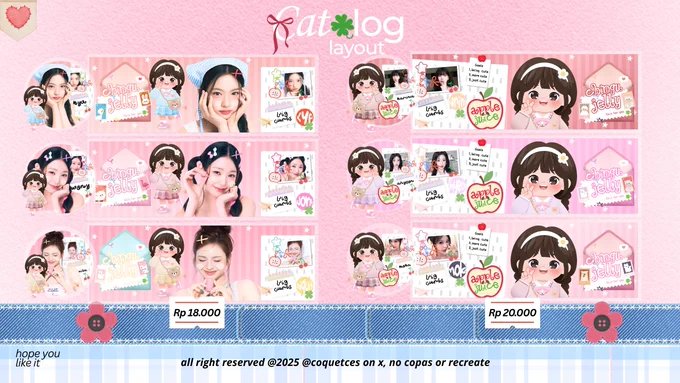 1. Kya
2. Wony 
3. Chiquita 
4. Karina
5. ahyeon 
6. Moka