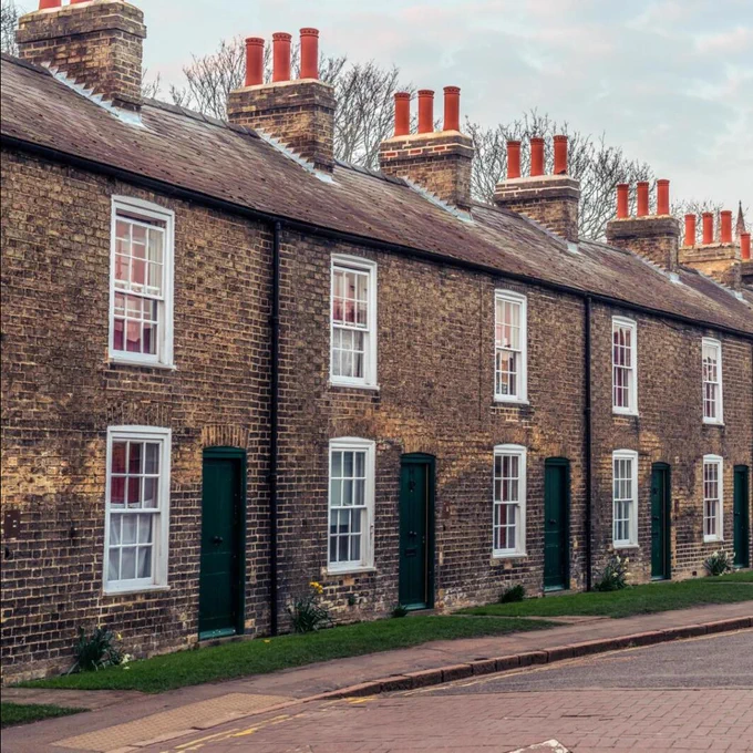 A row of houses
