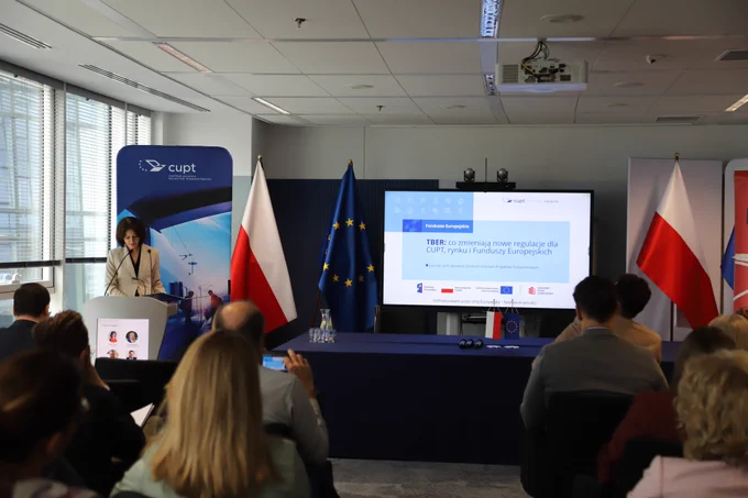 Joanna Lech, dyrektor CUPT, mówiła, jak TBER wpływa na perspektywę beneficjentów, Funduszy Europejskich oraz CUPT