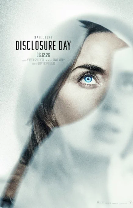 Emily Blunt featured on Disclosure Day poster