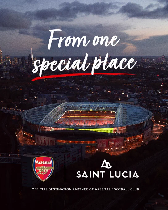 Photo of Emirates Stadium

Text reads: From one special place.