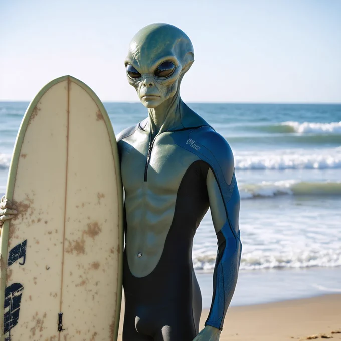 Visitante de outro mundo, mesma missão: encontrar a onda perfeita. 👽🌊

Depois de atravessar galáxias, estudar correntes cósmicas e analisar milhares de planetas oceânicos, ele chegou à mesma conclusão dos surfistas da Terra: não existe tecnologia capaz de substituir a sensação de remar para o outside e esperar a próxima série.

O surf pode ser universal. 🏄‍♂️✨

#AlienSurfer #SurfAlien #SurfLife #Surfing #WaveHunter #OceanLovers #SurfCulture #CosmicSurf #BeachLife #Lineup #SurfAdventure #IntergalacticSurf #SurfHumor #SurfReport #SurfSpotAI 👽🌊🏄‍♂️🚀✨