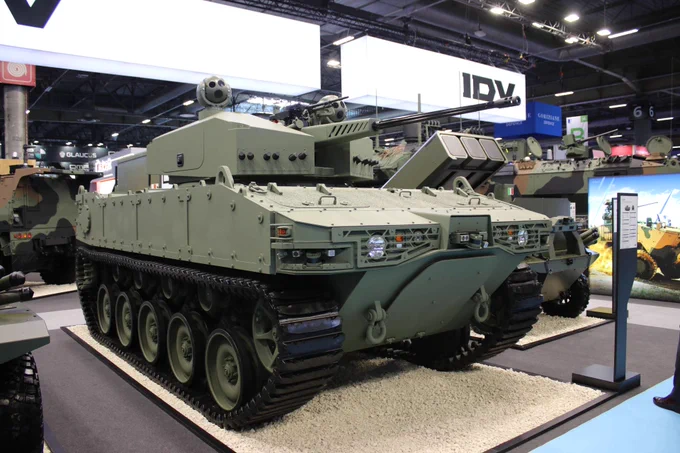 https://www.armyrecognition.com/archives/archives-defense-exhibitions/2026-archives-news-defense-exhibitions/eurosatory-2026/idv-cl2x-hybrid-uncrewed-light-tank-emerges-as-robotic-wingman-for-main-battle-tanks
