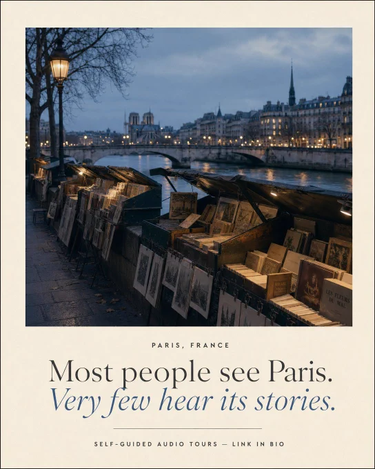 Most people see Paris. Very few hear its stories.