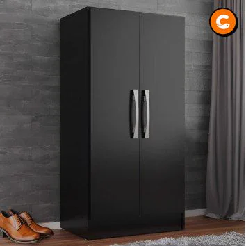 Armário Direto Sim Mu200 Preto 94cm X 46cm X 31cm 2 Portas