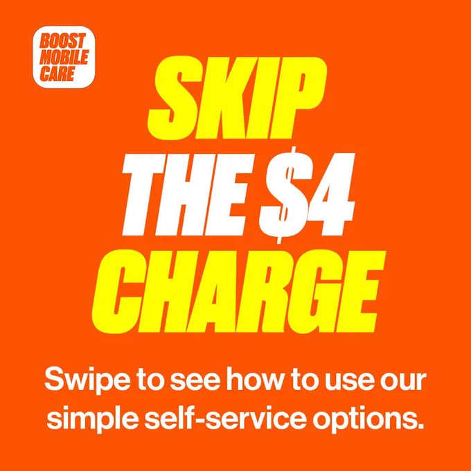 Avoid the $4 charge entirely! \uD83D\uDE45\u200D\u2642\uFE0F\uD83D\uDCB5\n\nManaging your account on your own time is always completely FREE. Swipe left to check out your options, including how to pay for a friend without needing their PIN, and how to avoid accidental store fees!