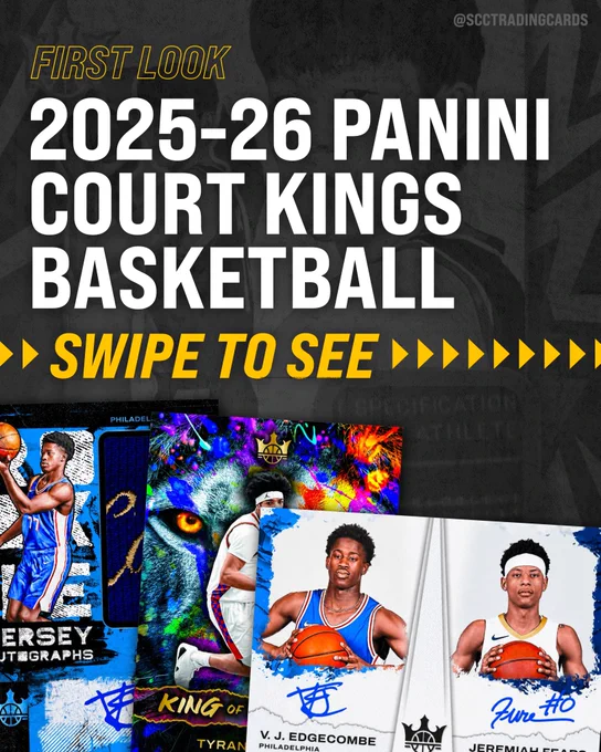 Here's your FIRST LOOK at 2025-26 Panini Court Kings Basketball 👀