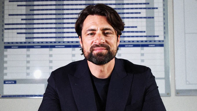 Russell Martin pictured inside the Manager's office.