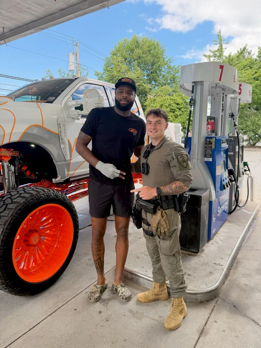 NBA Champion and New York Knicks world‑class center Mitchell Robinson and DEP Environmental Police Officer Christopher Martz